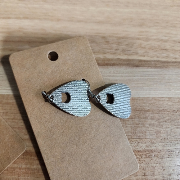 Handmade Black Cat With Ouija Eye Shape Pink Tiger Cat Enamel Metal Earrings Set - Picture 5 of 8